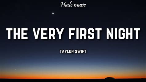 the very first night taylor swift lyrics